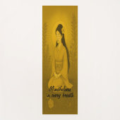 Aangepaste Meditatie Kunst Mindfulness Zen Brown Yogamat (Voorkant)