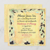 Aangepaste mediterrane olijfolie en gele luis - kaart (Voorkant / Achterkant)