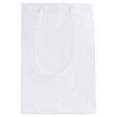 Aangepaste MEDIUM GLOSSY Gift Bag Blank Sjabloon Cadeauzakje (Voorkant)