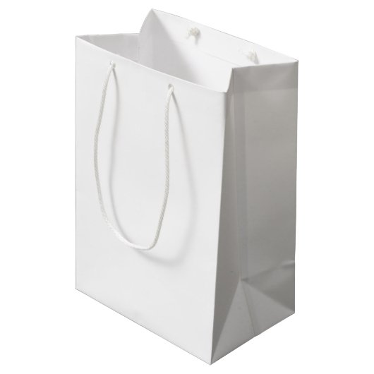 Aangepaste MEDIUM MATTE Gift Bag Blank Sjabloon Medium Cadeauzakje (Voorkant Gekanteld)