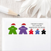 Aangepaste meepleeks met 5 W/ Kerstmis Etiket (Insitu)