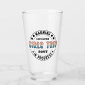 Aangepaste Meidenreis in Uitvoering Gradiënt Grapp Glas (Voorkant)