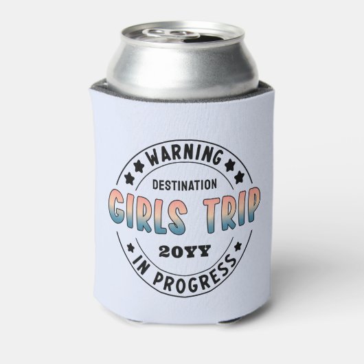 Aangepaste Meidenreis in Uitvoering Verlopen Grapp Blikjeskoeler (Blikje Achterkant)