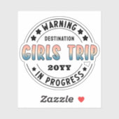 Aangepaste Meidenreis in Uitvoering Verlopen Grapp Sticker (Vel)