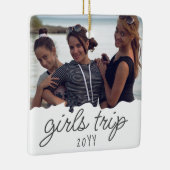Aangepaste meidenreis | Meisweekend Getaway Souven Keramisch Ornament (Rechts)