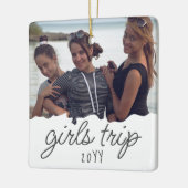 Aangepaste meidenreis | Meisweekend Getaway Souven Keramisch Ornament (Links)