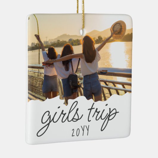 Aangepaste meidenreis | Meisweekend Getaway Souven Keramisch Ornament (Rechts)