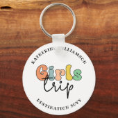 Aangepaste meidenreis | Vakantie van het weekend v Sleutelhanger (Voorkant)