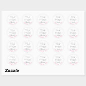 Aangepaste meisje Baby Shower Dank Je Foto Sticker (Vel)