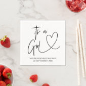 Aangepaste Meisje Baby shower Servet Sets (Insitu)