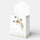 Aangepaste Meisje Eenhoorn Gezicht Verjaardag Dank Bedankdoosjes (Geopend)