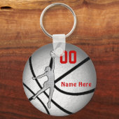 Aangepaste meisjes Cheap Basketball Sleutelhangers (Voorkant)
