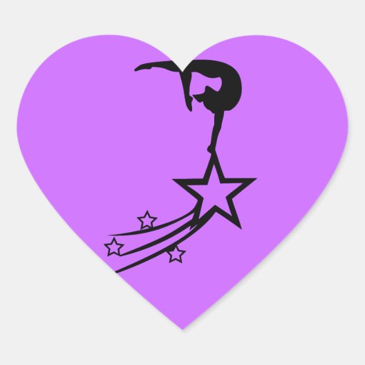 Aangepaste meisjes gymnastiek Stickers (Voorkant)