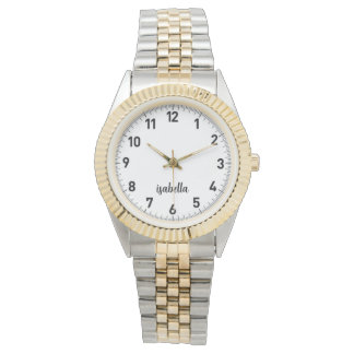 Aangepaste Meisjes Naam Glitter Strap Watch Horloge