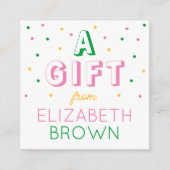 Aangepaste meisjes Preppy een cadeau van Informatiekaartje (Voorkant)