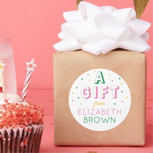 Aangepaste Meisjes Preppy Verjaardag Stickers (Feest)