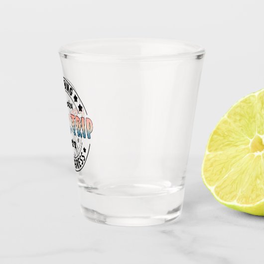 Aangepaste meisjes reis in voortgang Gradiënt Grap Shot Glas (Rechts)