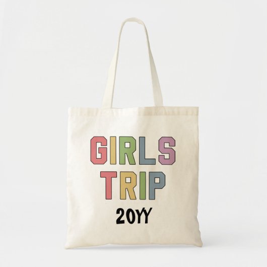 Aangepaste meisjes reizen meisjes weekend vakantie tote bag (Voorkant)