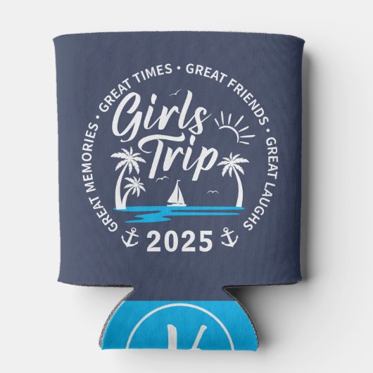 Aangepaste Meisjes Trip Groep Matching Beach Vakan Blikjeskoeler (Achterkant)