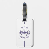 Aangepaste Meisjes Trip Groep Matching Vakantie Bagagelabel (Achterkant verticaal)