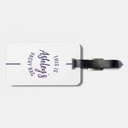 Aangepaste Meisjes Trip Groep Matching Vakantie Bagagelabel (Achterkant horizontaal)