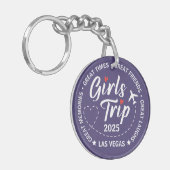 Aangepaste Meisjes Trip Groep Matching Vakantie Sleutelhanger (Voorkant Links)
