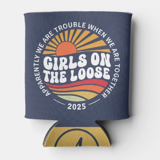 Aangepaste Meisjes Trip Groep Matching Zomer Vakan Blikjeskoeler (Voorkant)