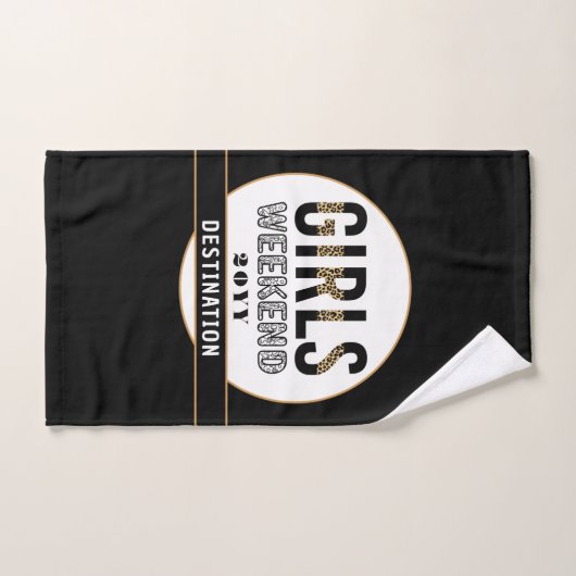 Aangepaste meisjes Wekend Girls reisvakantie Handdoek (Handdoek)