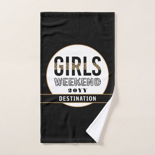 Aangepaste meisjes Wekend Girls reisvakantie Handdoek (Handdoek)