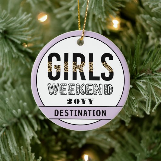 Aangepaste meisjes Wekend Girls reisvakantie Keramisch Ornament (Boom)