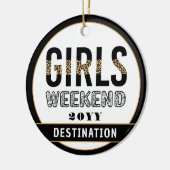 Aangepaste meisjes Wekend Girls reisvakantie Keramisch Ornament (Links)