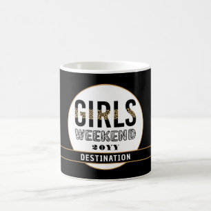 Aangepaste meisjes Wekend Girls reisvakantie Koffiemok