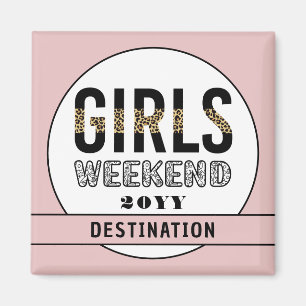 Aangepaste meisjes Wekend Girls reisvakantie Magneet