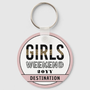 Aangepaste meisjes Wekend Girls reisvakantie Sleutelhanger