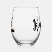 Aangepaste meisjes Wekend Girls reisvakantie Wijnglas Zonder Voet (Links)