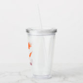 Aangepaste Meisjesachtige Jack O Lantern Pompoen H Acryl Drinkbeker (Links)