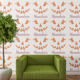 Aangepaste Meisjesachtige Jack O Lantern Pompoen H Behang