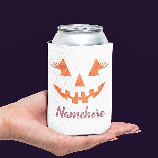 Aangepaste Meisjesachtige Jack O Lantern Pompoen H Blikjeskoeler