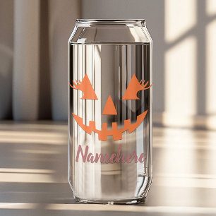 Aangepaste Meisjesachtige Jack O Lantern Pompoen H Blikvorm Glas