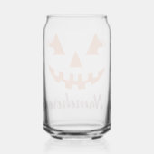 Aangepaste Meisjesachtige Jack O Lantern Pompoen H Blikvorm Glas (Achterkant)
