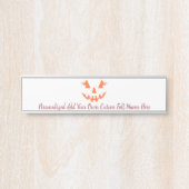 Aangepaste Meisjesachtige Jack O Lantern Pompoen H Deurbordje (Voorkant)