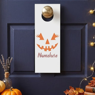 Aangepaste Meisjesachtige Jack O Lantern Pompoen H Deurhanger