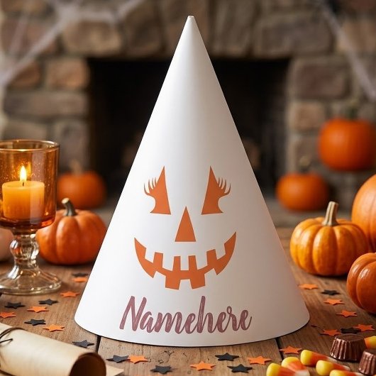 Aangepaste meisjesachtige Jack O Lantern Pompoen H Feesthoedjes