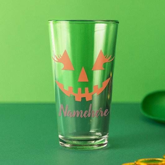 Aangepaste Meisjesachtige Jack O Lantern Pompoen H Glas