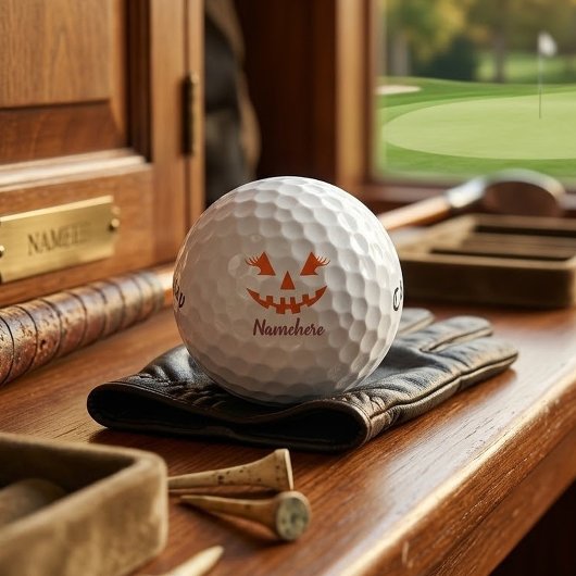 Aangepaste Meisjesachtige Jack O Lantern Pompoen H Golfballen