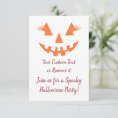 Aangepaste Meisjesachtige Jack O Lantern Pompoen H Kaart (Staand voorkant)