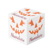 Aangepaste Meisjesachtige Jack O Lantern Pompoen H Kubus (Voorkant hoekig)