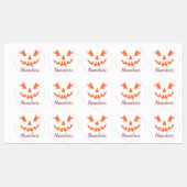 Aangepaste Meisjesachtige Jack O Lantern Pompoen H Labels (Vel)