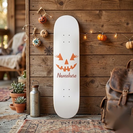 Aangepaste Meisjesachtige Jack O Lantern Pompoen H Persoonlijk Skateboard