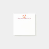 Aangepaste Meisjesachtige Jack O Lantern Pompoen H Post-it® Notes (Voorkant)